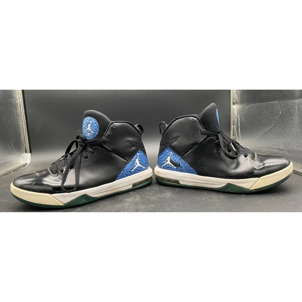 Jordan Flight Origin 2 Mens Black Sport Blue Basketball Shoes 705077-008 Size 11
